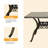 Vahag 71“W Classical Rectangular Cast Aluminum Outdoor Dining Table-1112538043