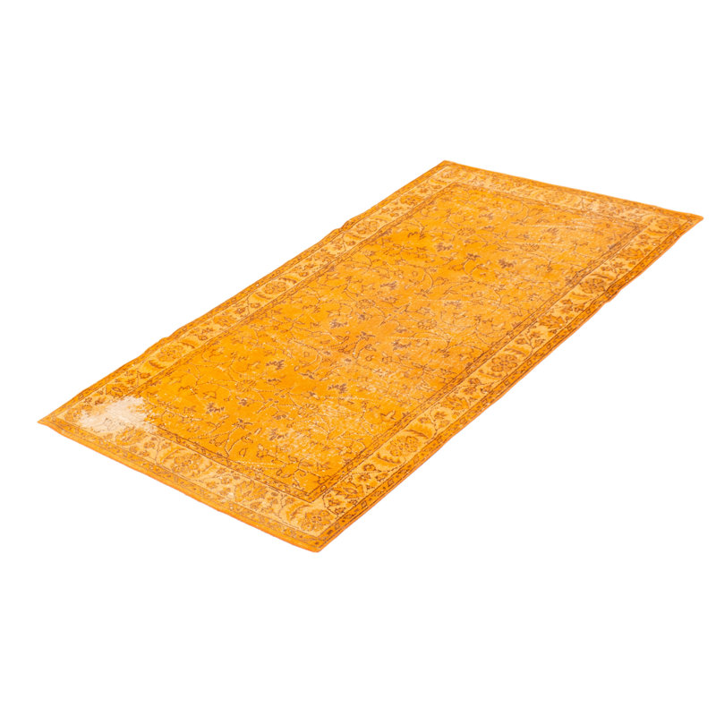 Tapis orange à transition de couleur 3 pi 9 po x 6 pi 11 po