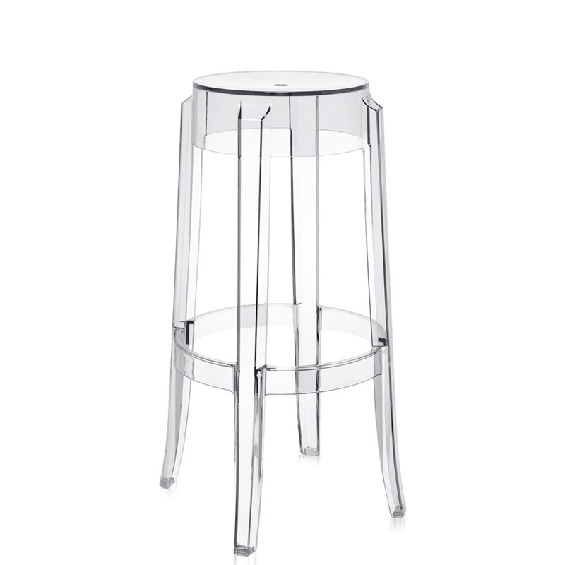 Charles Outdoor Bar Stool, Crystal, 29.53"