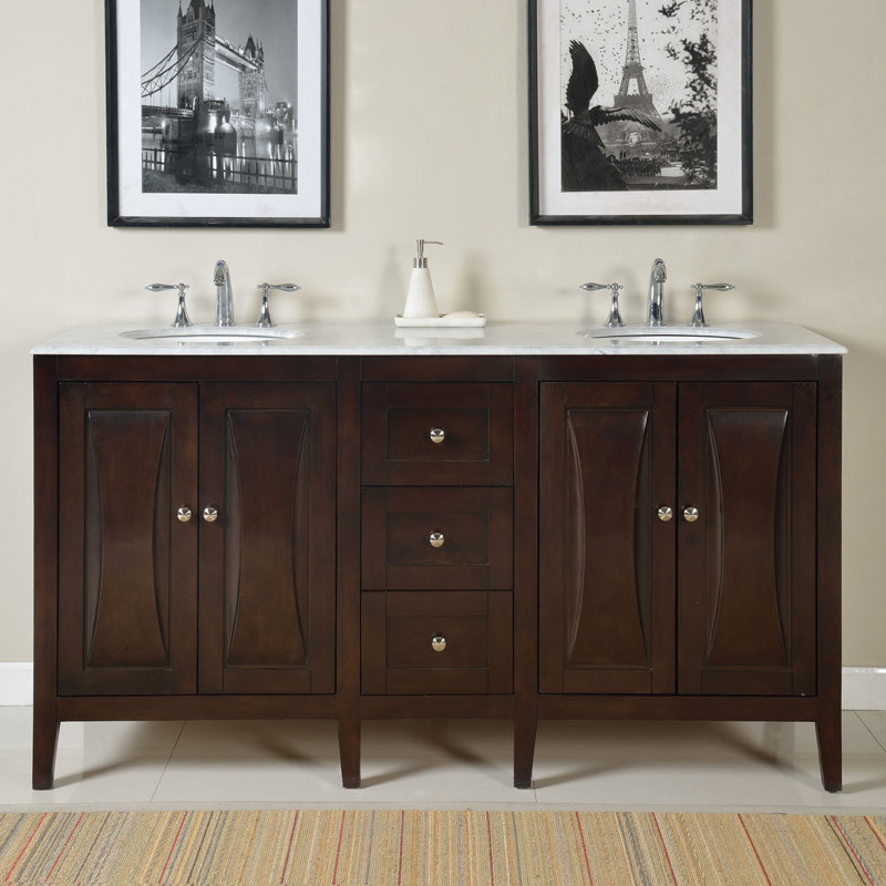 Ensemble de meuble-lavabo double 68 po Rubino
