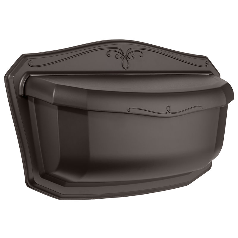 Villa Wall Mounted Mailbox, Rubbed Bronze
