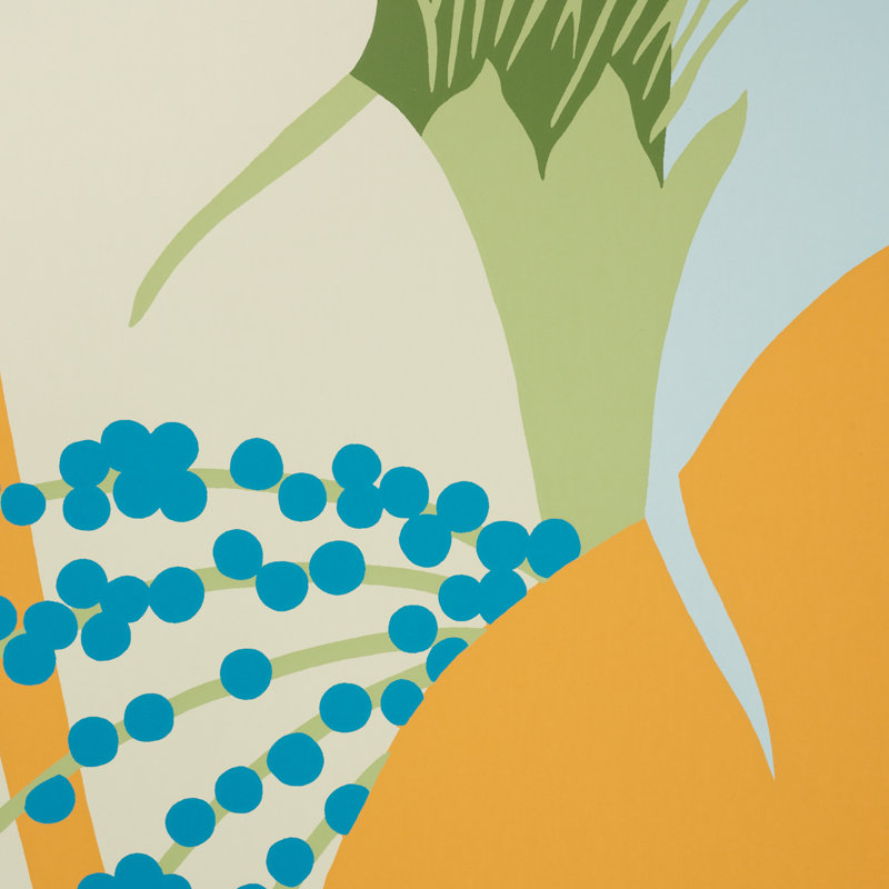 Papier peint Ananas, Tropical