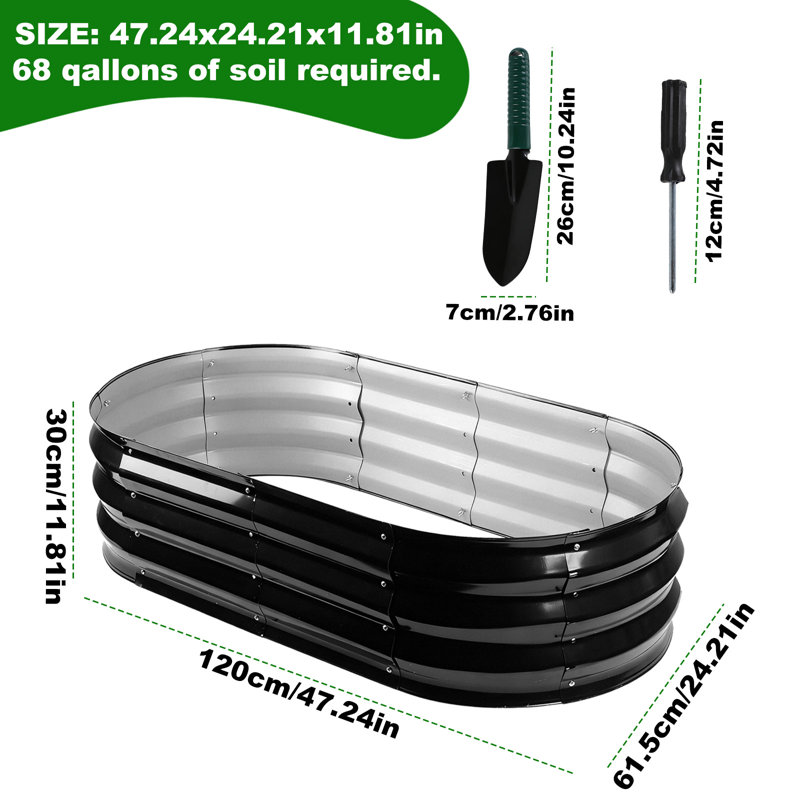 4FT Oval Camp Fire Ring Pit