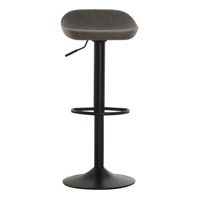 Linndale Swivel Upholstered Adjustable Height Counter Stool with Metal Frame