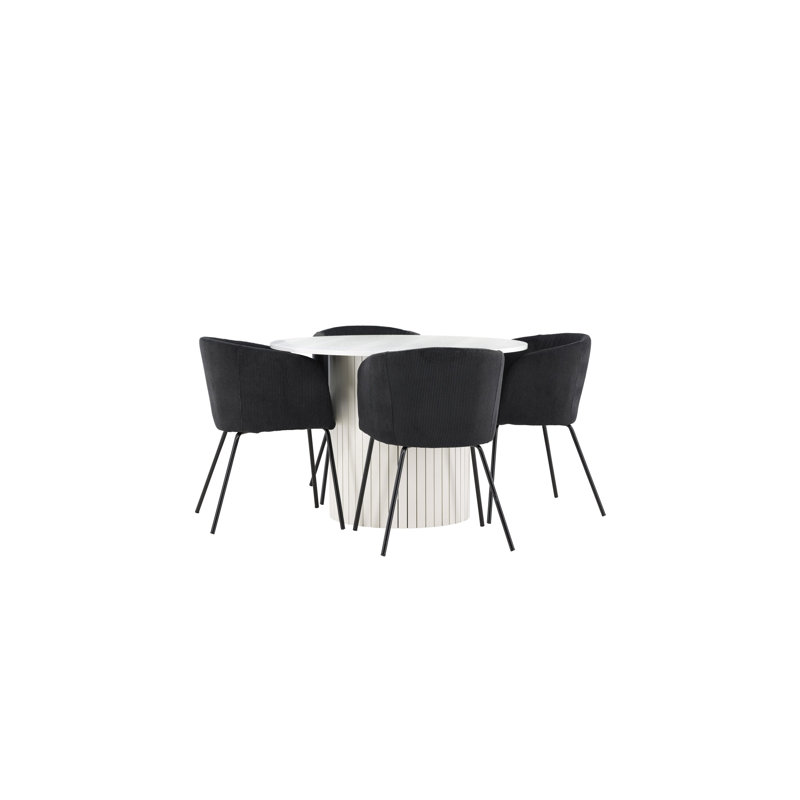 Nycia 4 - Person Dining Set