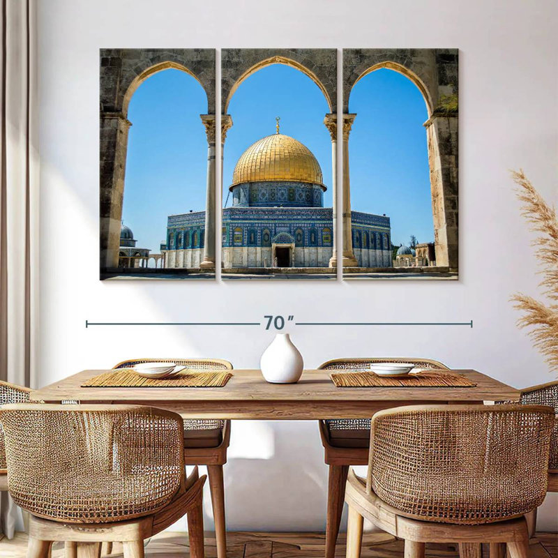 Rorry Dome Of The Rock Temple, 42" H x 65" W
