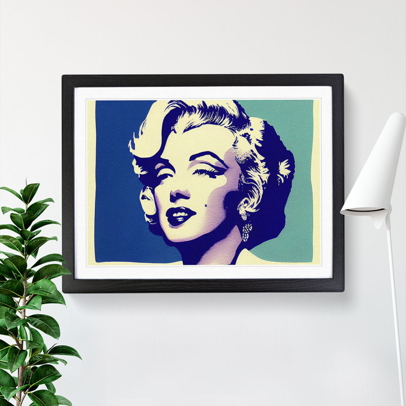 Pop Marilyn Monroe - Framed Print