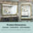 Brayner Bathroom Vanity Mirror Metal Wall Mirror Accent Mirror-1247329646-1247329637