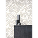 Chevron Metallic Wallpaper Roll