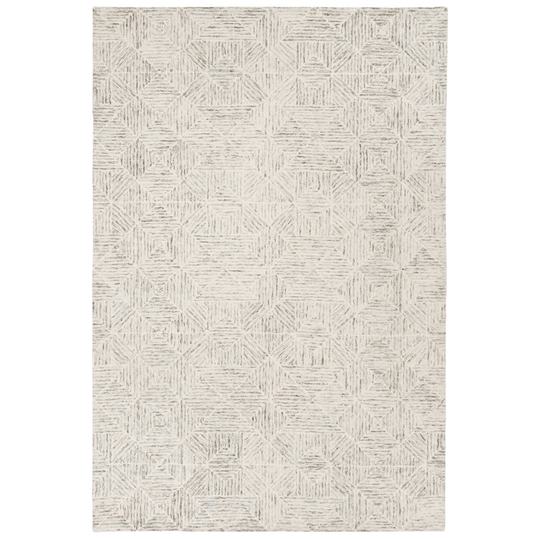 Geometric Wool Hand Tufted Area Rug