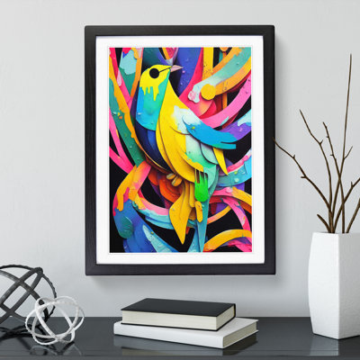 Painted Bird No.6 - Single Picture Frame Painting