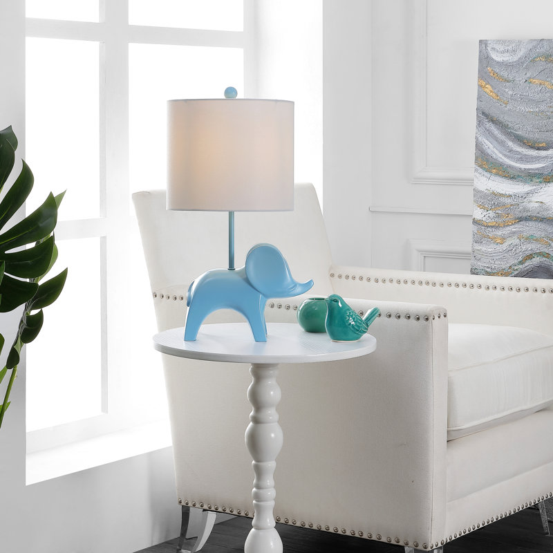 Dalton Ceramic Table Lamp, Blue