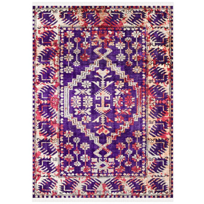 Tapis mauve crème Tristin