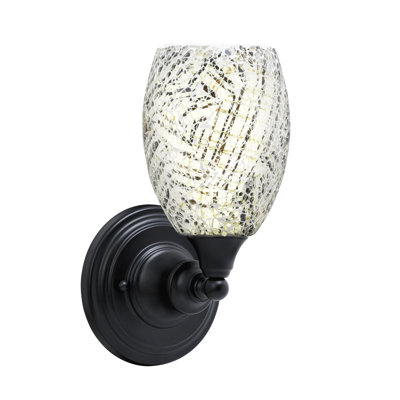 Wall Sconce With 5" Fusion Glass