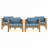 Outdoor Acacia Wood Club Wooden Armchair-1641544255