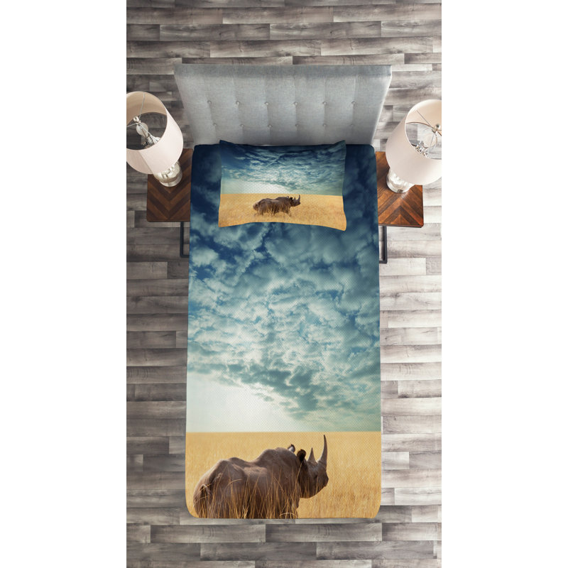 Rustic Coverlet, Twin Bedspread + 1 Sham