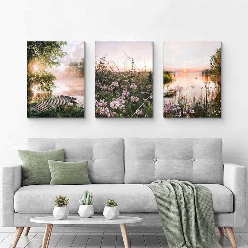 3 Piece Wrapped Canvas Print, 40 cm H x 30 cm W