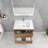 Azden 30" W Wall-Mounted Single Bathroom Vanity Set-747136148