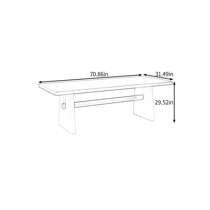 Devos, White, 29.52"H x 70.86"L x 31.49"W