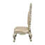 Chaise d'appoint (ensemble 2), cuir synthétique et finition or antique