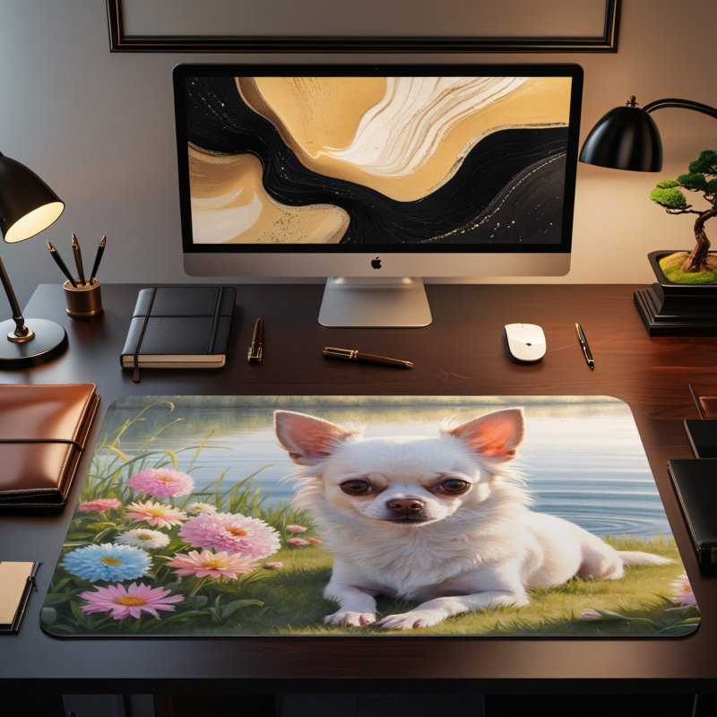 Polyester Desk Pad, 14.4x12.1