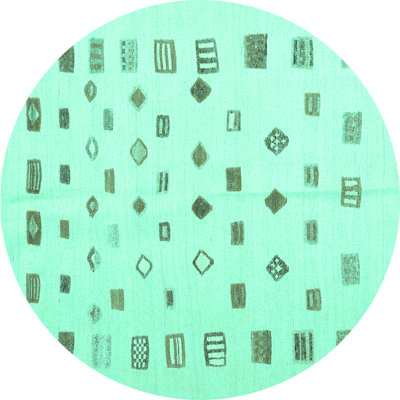 Tapis uni tissé à la machine en bleu