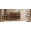 Grand lit escamotable avec port USB et tablettes amovibles de chaque côté, lit escamotable en pin massif pour bureau personnel, chambre d'amis, noyer-1941266391-1941266388