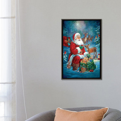 «Santa's Woodland Friends» par Ruane Manning - reproduction d'art
