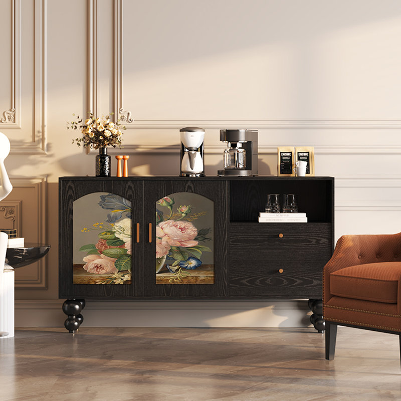 Buffet rétro de style américain, Noir