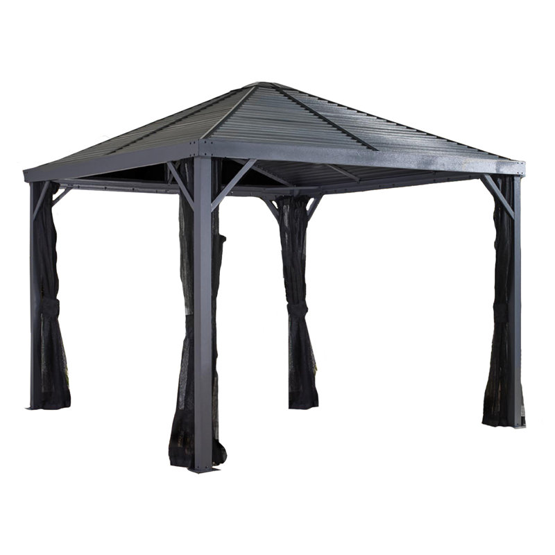 Pavillon de jardin 10 pi x 10 pi Elisia, H 102 po x l 96 po x P 96 po