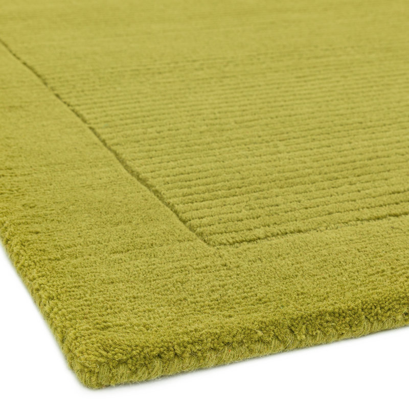 Durbin Solid Colour Wool Hand Woven Area Rug, Rectangle 120 x 170cm