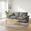 Canapé en chenille pour voilier, causeuse modulaire à 2 places avec accoudoirs courbés, canapé Comfort-First pour petits espaces et appartements-725379085