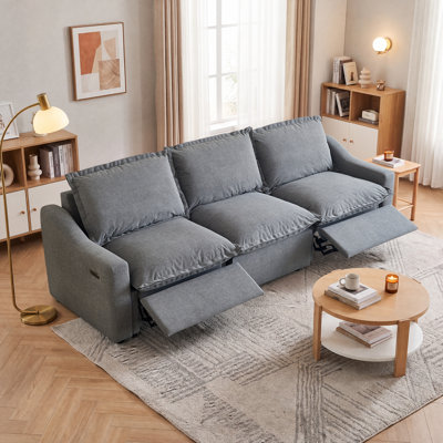Upholstered 109.45 " Fabric Sofa