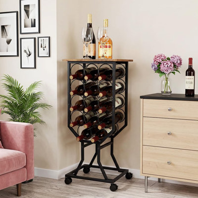 Wine Bottle Rack Brown