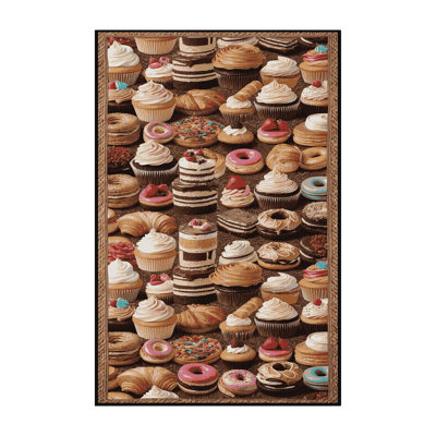  Tapis lavable avec gâteaux et pâtisseries