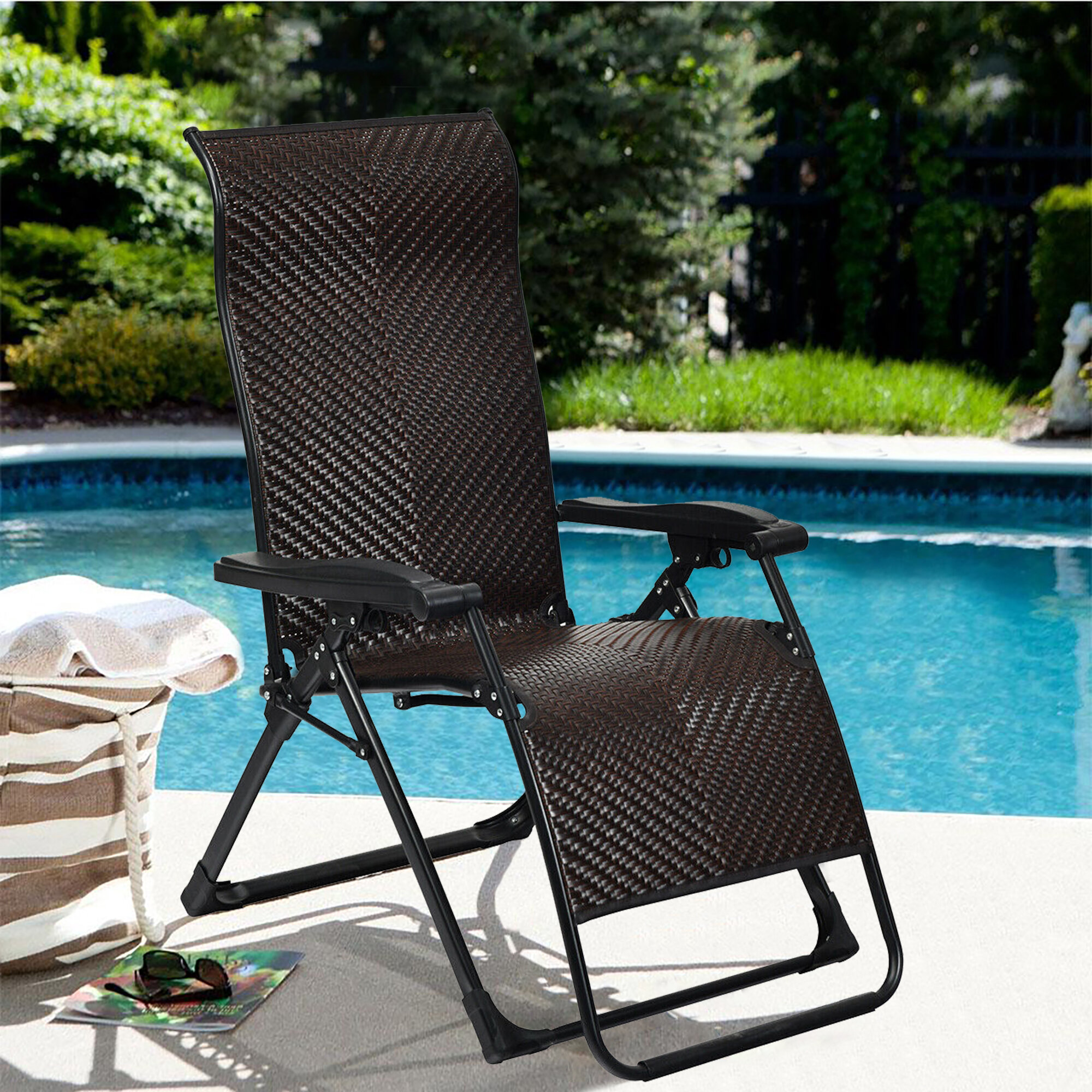 Wicker zero best sale gravity chair