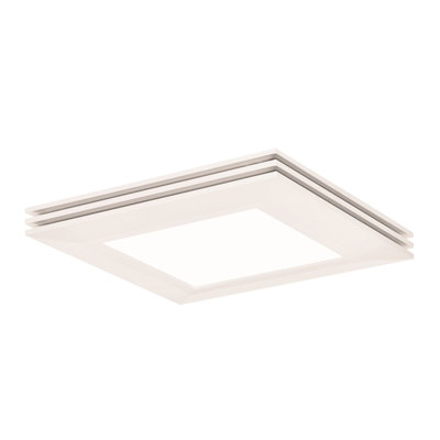 Plafonnier encastré carré simple 15" 1-light Seagraves