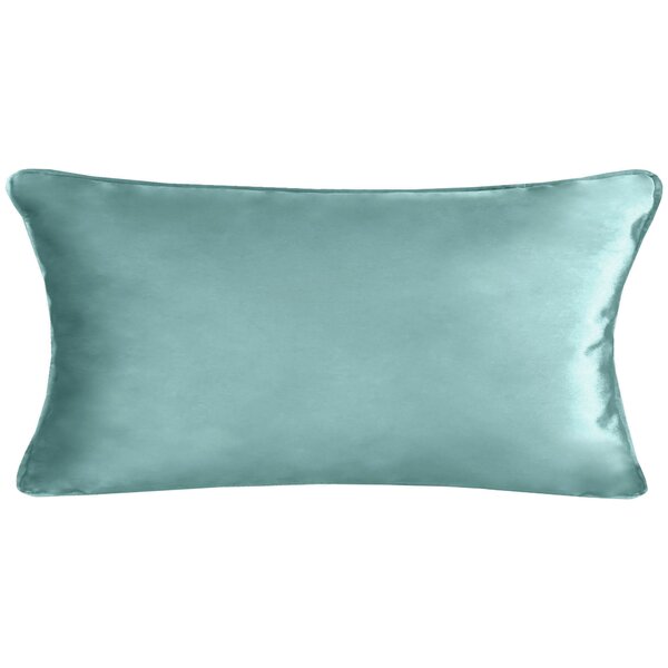 GuoChe Knee Pillow Case PowderBlue Throw Pillow Cases Decorative Satin  Pillowcase with Zipper Closure 20x20 Inch for Home Sofa Bedroom