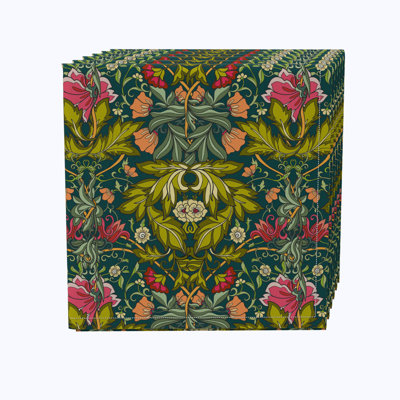 Cotton Floral Square Napkin