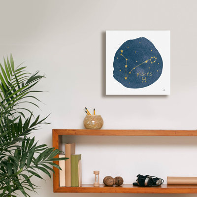 'Horoscope Pisces'  by Moira Hershey Canvas Wall Art