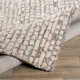 Mulbury Abstract Handmade Tufted Ivory Area Rug