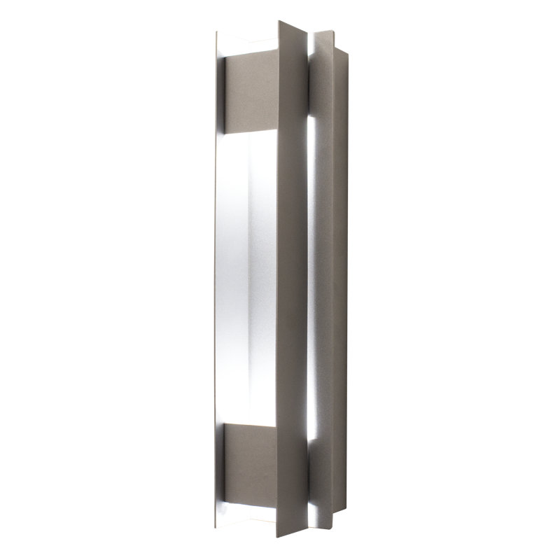Lieliea Aluminium LED Flush Mounted Sconce, 3000, Silver