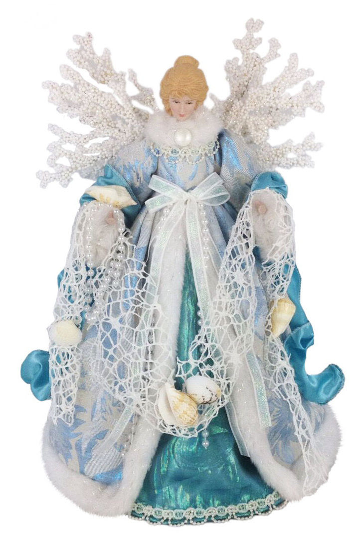 14" Aquamarine Angel The Holiday Aisle®
