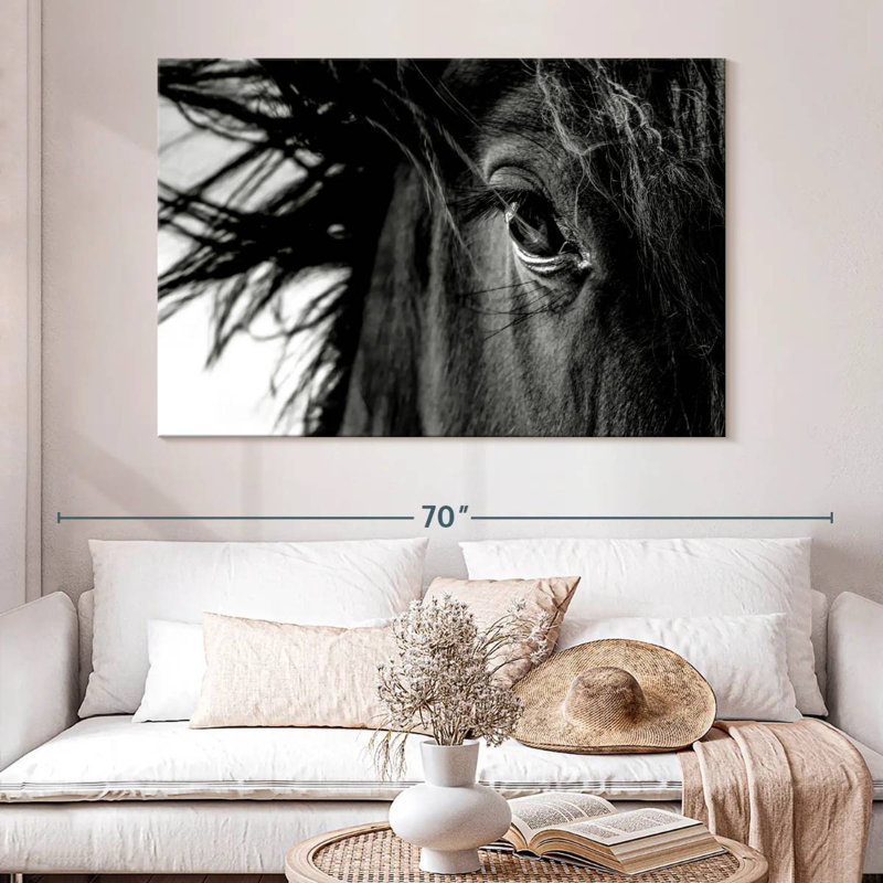 Brampt Horse Up Close, 34" H x 51" W