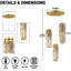 Lustre suspendu en cristal 3 lumières Modern