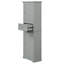 Armoire de rangement haute pour salle de bain, armoire de rangement autoportante avec tiroir et tablette réglable, armoire d'entrée-1237322090