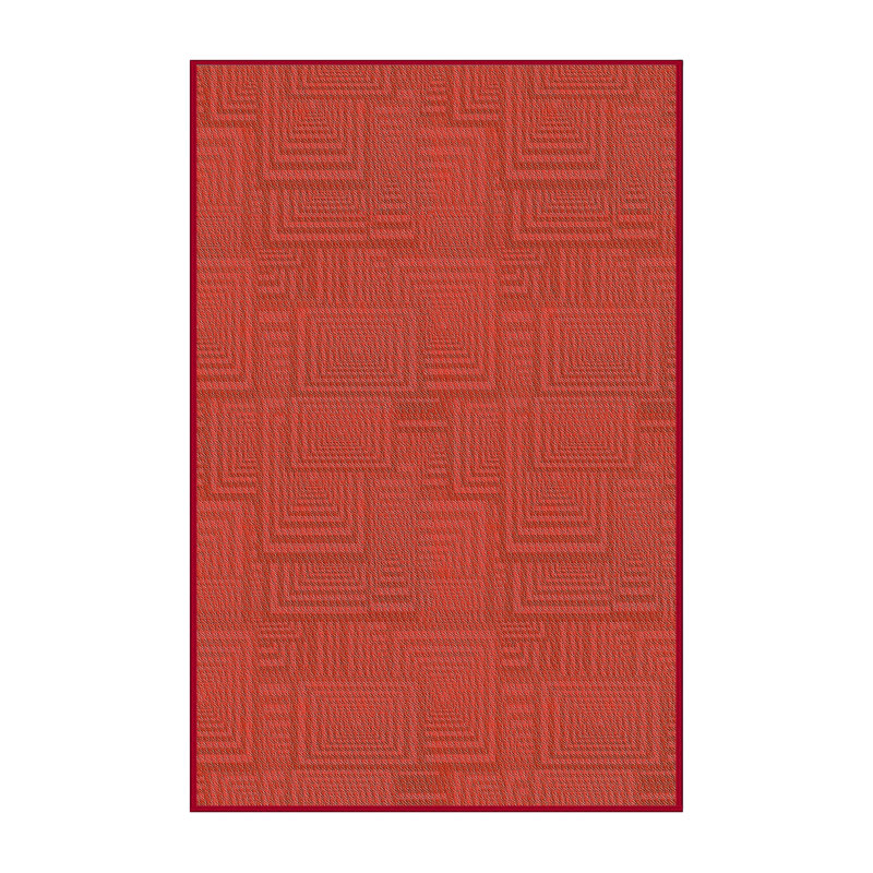 Tapis décoratif géométrique brun clair, Rectangle 8 pi x 12 pi