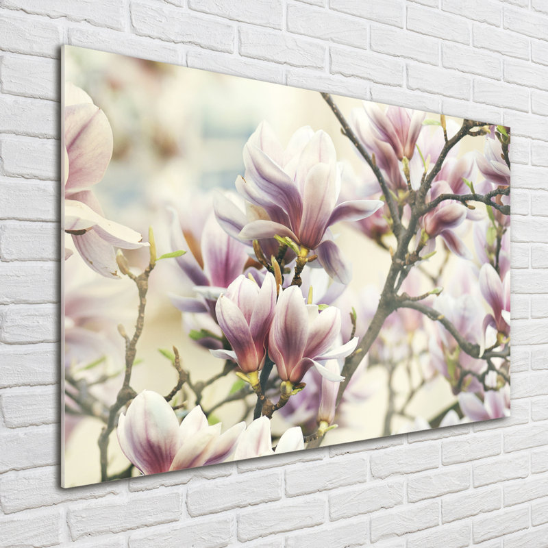 Magnolia - No Frame Print on Glass