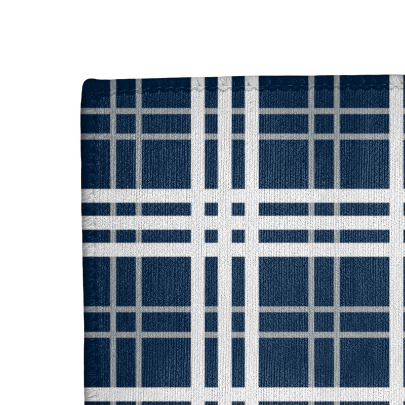 Tapis à carreaux bleu, Rectangle 2 pi x 3 pi