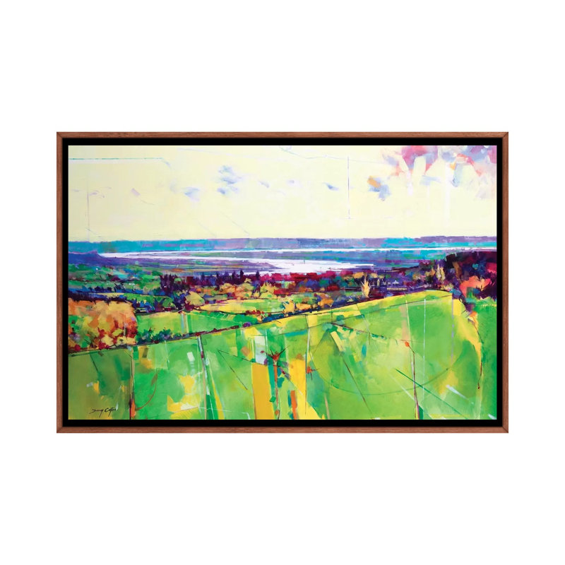 Sabrina I by Doug Eaton - Painting on Canvas, Classic Brown Wood Framed, 66.04 cm H x 45.72 cm W